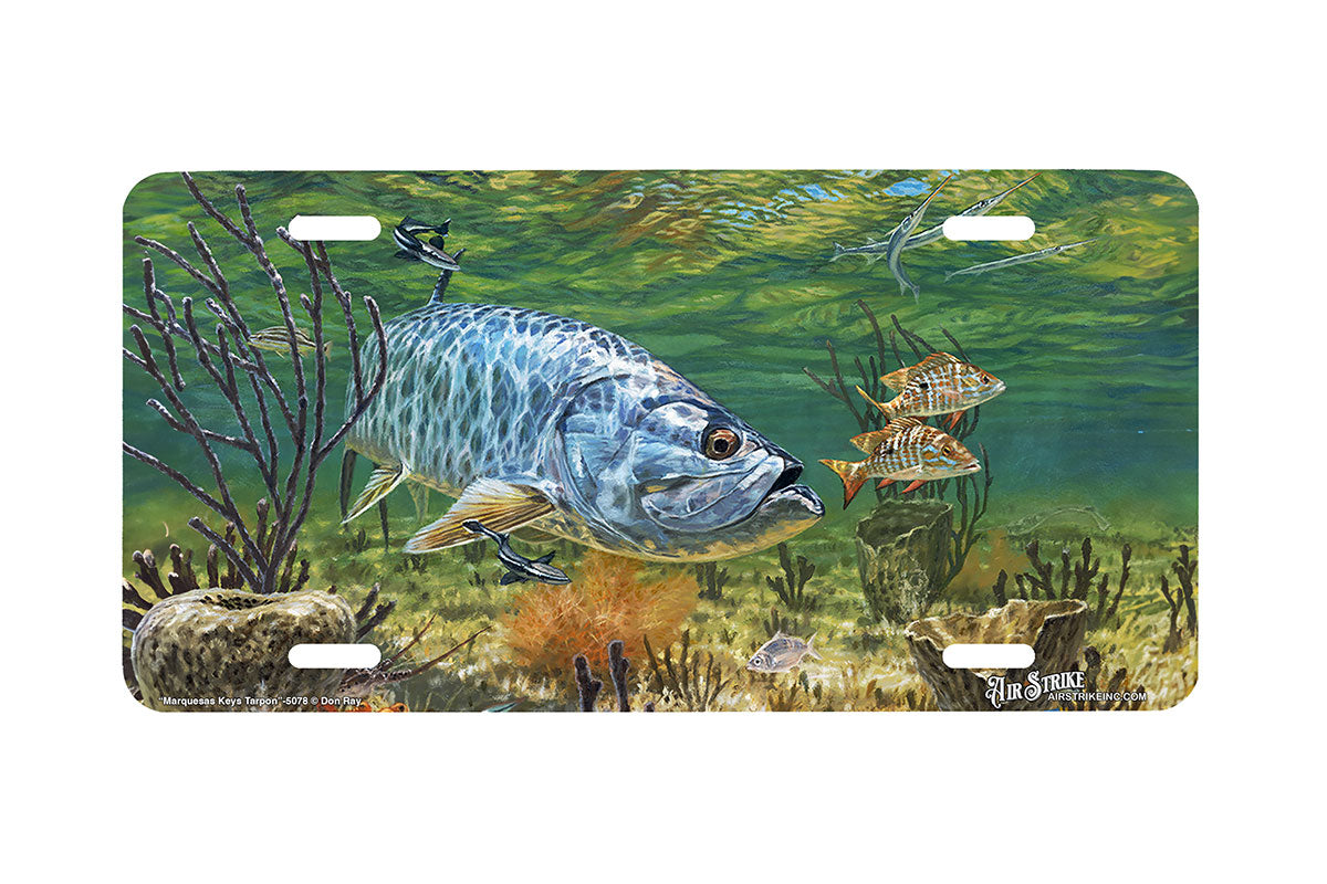 "Marquesas Keys Tarpon" - Decorative License Plate