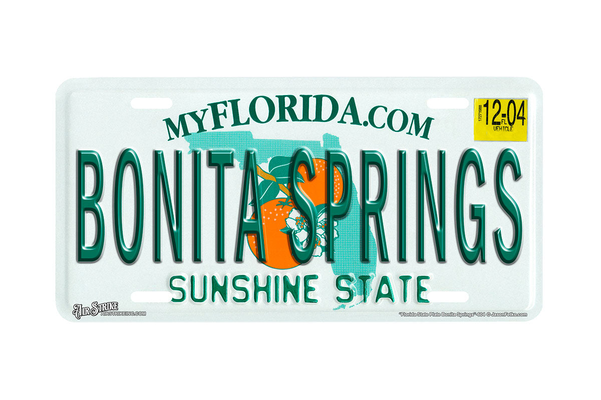 "Florida State Bonita Springs" - Decorative License Plate