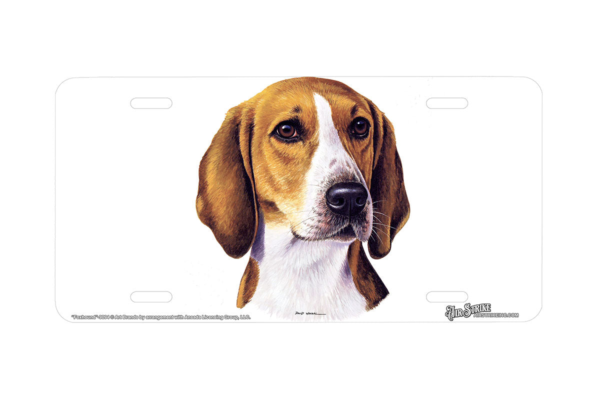 "Foxhound" - Decorative License Plate