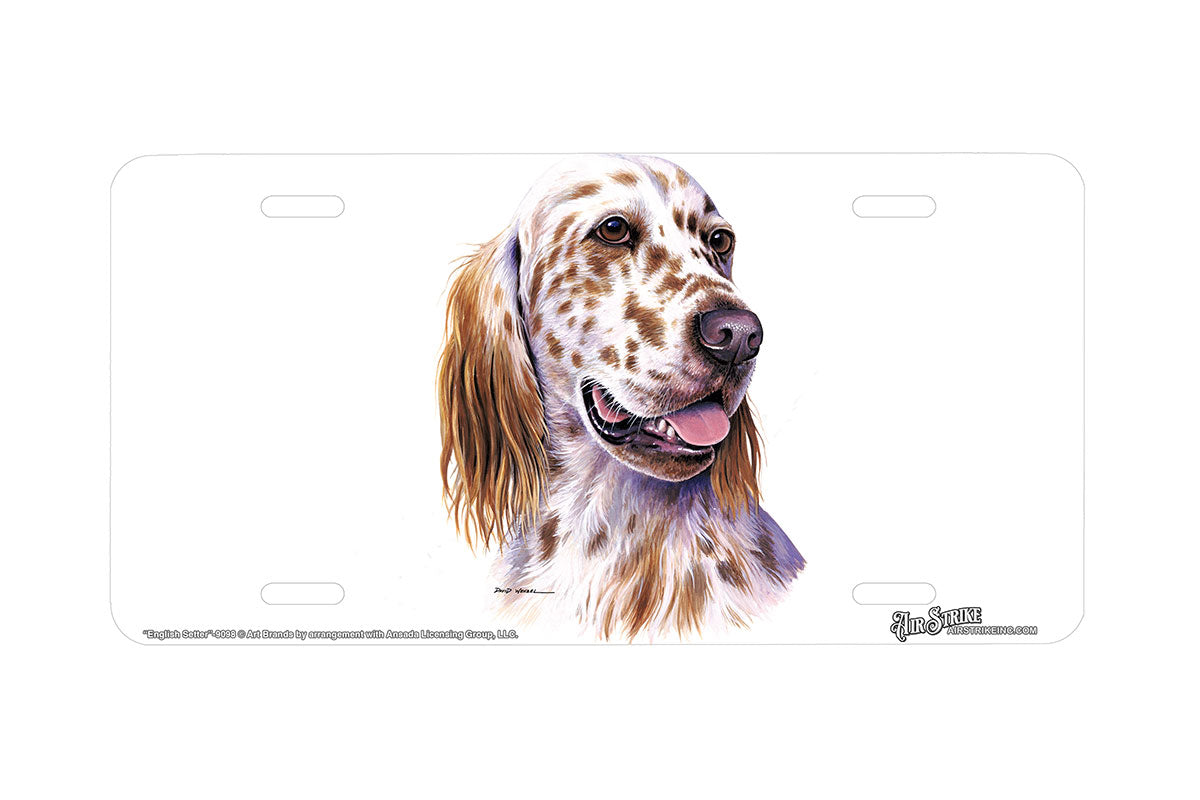 "English Setter" - Decorative License Plate