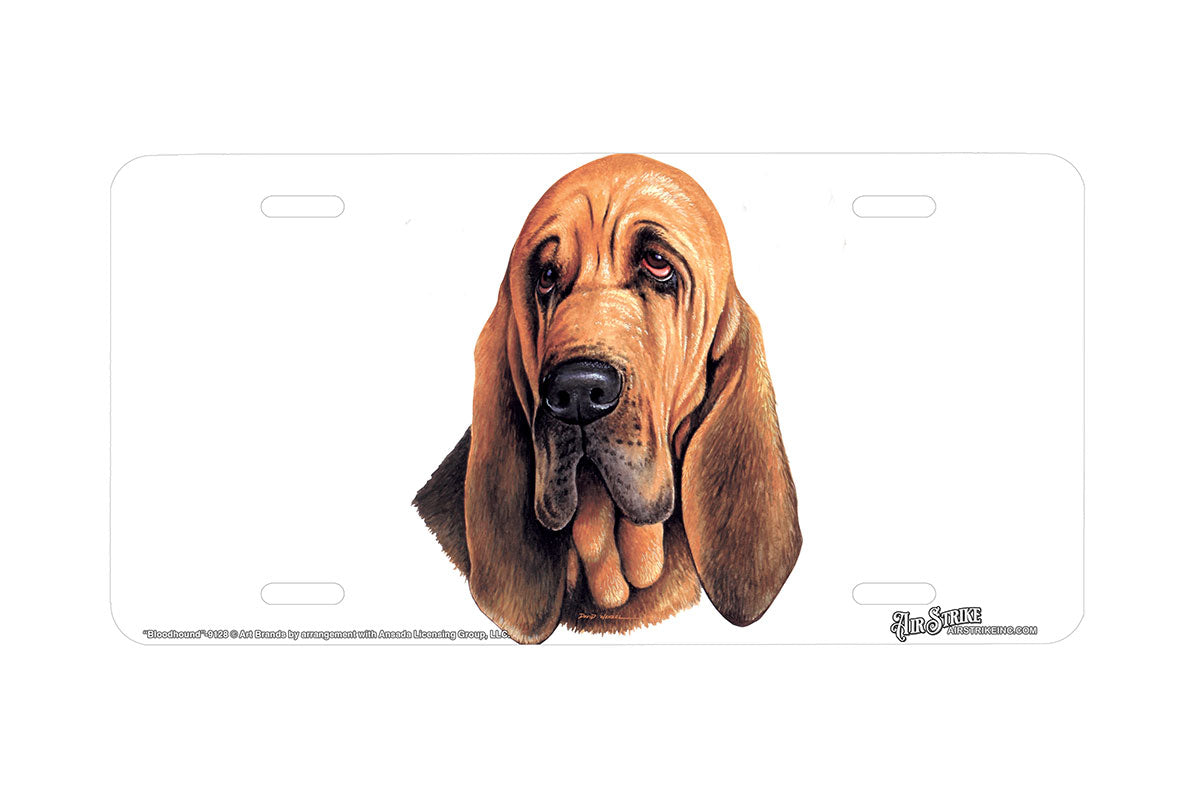"Bloodhound" - Decorative License Plate