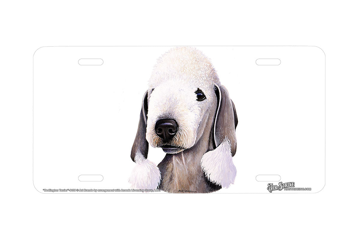 "Bedlington Terrier" - Decorative License Plate